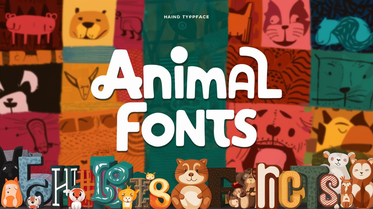 animal fonts
