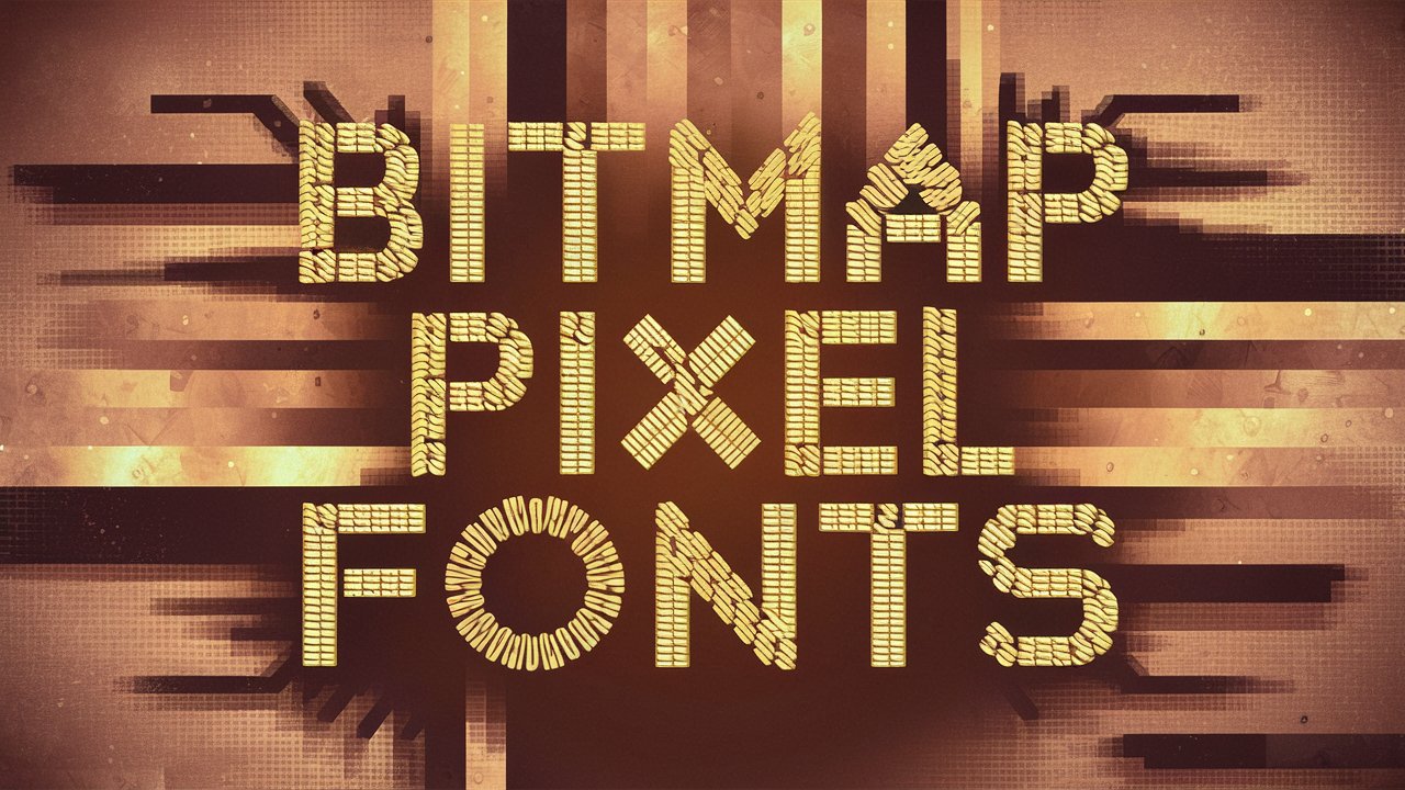 bitemap pixel fonts