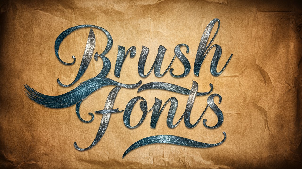 brush fonts